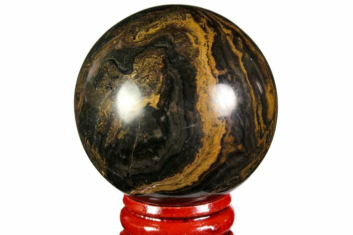 Polished Stromatolite (Greysonia) Sphere - Bolivia #113563